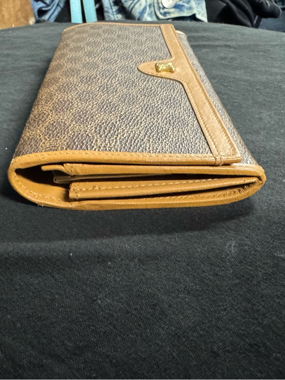 Vintage Celine M08 Paris Macadam Canvas Long Wallet Made in Italy - Picture 4 of 15